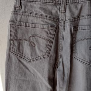 Justice gray denim jeans